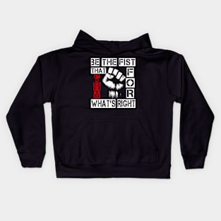 Raise Your Fist for Justice Kids Hoodie